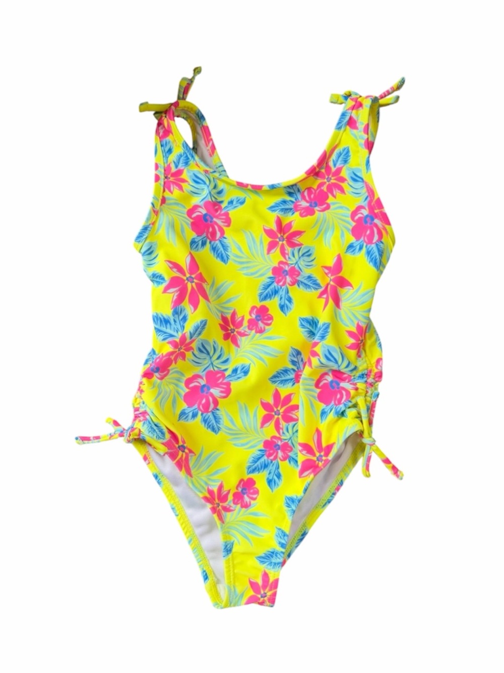 🦋Young Hearts Girls Tropical Floral One-Piece Swimsuit Size 5